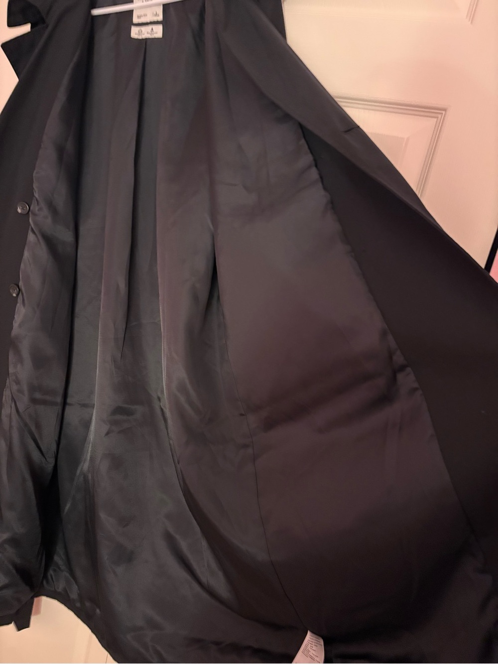 Abercrombie and Fitch Classic Black Trench Coat - Picture 7 of 15